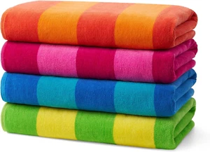 Ben Kaufman 100% Cotton Velour Towels - Oversized Luxury Beach Towels - Absorben - Picture 1 of 12