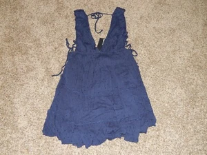 MINI VESTIDO MUJER MODA NOVA BRYANNA TALLA GRANDE AZUL MARINO NUEVO CON ETIQUETAS - Imagen 1 de 8