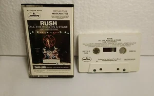 rush all the world's a stage live recording cassette - Picture 1 of 2
