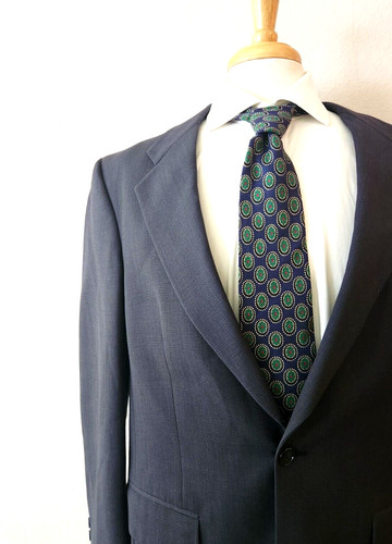 Giacca Vintage Christian Dior Monsieur Cappotto Uomo 42R Grigio Scuro A Quadri USA