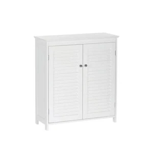 RiverRidge Home Floor Cabinet 32" H X 28.44" W, MDF 3 Adjustable Shelves, White - Picture 1 of 9