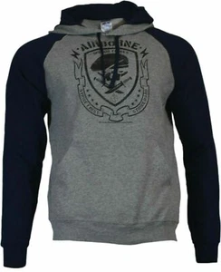 Mens Sweat Shirt-Pullover Hoodie -Airborne Special Force- Jacket Drawstring - Picture 1 of 5