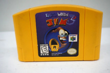 Earth Worm Jim 3D (Nintendo N64, 1999) Cartridge Only Authentic 125391-1 NO BY9V