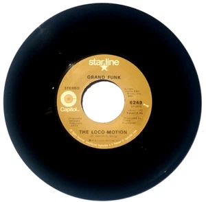 GRAND FUNK -The Loco-Motion /Shinin' On- Vinyl 45rpm 1974 Starline 6249 - Imagen 1 de 4