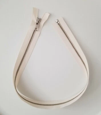 Vintage - #5 YKK Heavy Duty Nickel Metal Separating Zipper - 24" - Image 1 of 3