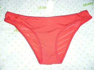 Bragas de bikini Hers By Herman de microfibra GRANDES rojas lisas 1 par suaves sedosas nuevas - Imagen 1 de 2