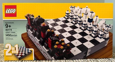 Lego 40174 Iconic Chess Set 2 in 1 -1450 Pieces - NEW/SEALED/RETIRED - RARE SET - Image 1 of 4