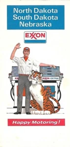 EXXON Tiger 1973 hoja de ruta Nebraska norte + sur dakota Sioux Falls Bismarck - Imagen 1 de 4