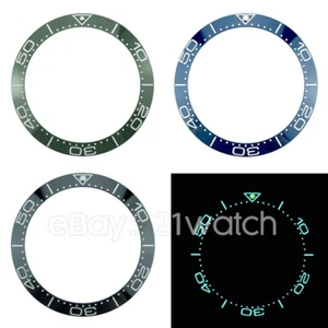 Mod de inserción de bisel BGW9 de cerámica verde azul pendiente de 38 mm para SKX007/009 Sea Master - Imagen 1 de 8