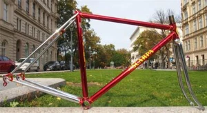 Sehr guter Zustand 80er Jahre SCARPA CROMOVELATO Rennrad Columbus Stahlrahmen + Gabel 47cm XXS - Bild 1 von 12