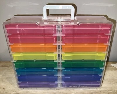 Photo and Craft Keeper Photo Storage Box 16 Inner 4”x6” Organization Cases NEW - Image 1 of 4