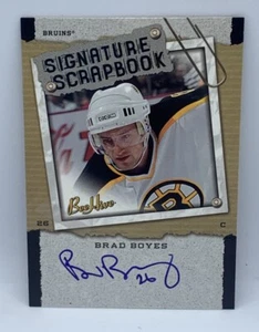 2006-07 Upper Deck Brad Boyes Bruins Signature Scrapbook Auto - Picture 1 of 2