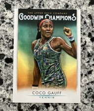 2021 Upper Deck Goodwin Champions Blank Back Coco Gauff #17 Rookie RC