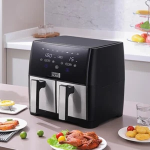 8L Dual Zone Digital Air Fryer Backofen Herd Ölfrei Fettarm mit 100 Fach Groß✨ - Bild 1 von 12