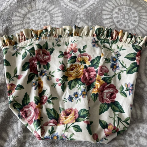 LONGABERGER TALL TISSUE BASKET GARDEN SPLENDOR LINER Cover