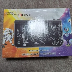 Nintendo 3DS LL Solgaleo Lunala Pokemon Console Black Sun and Moon NO BOX - Picture 1 of 10