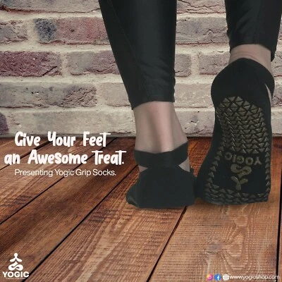 Yoga Socks for Women , Non-Slip Grips & Straps, Ideal for Pilates, Pure Barre - Image 1 of 4