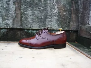SCARPE CHURCH’S BROGUES VINTAGE PELLE MARRONE CHIARO UK7,5 UOMO CROMWELL - Foto 1 di 10