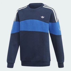 adidas Originals Bandrix Crew Sweatshirt Kids' Navy Blue, Multiple Kids Sizes - Picture 1 of 5