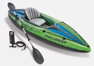 Intex Challenger K1 aufblasbares Einzelkajak Set mit Paddeln & Pumpe BRANDNEU - Bild 1 von 8