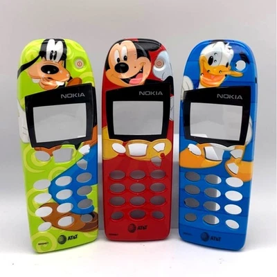 Funda Carcasa Placa Teléfono Celular Nokia Disney AT&T Mickey Goofy Pato Donald Años 90 Y2K Foto 1 de 4