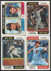 2023 Topps Heritage Baseball Singles (201-300 ) You Pick - Complete Your Set! - Picture 1 of 101