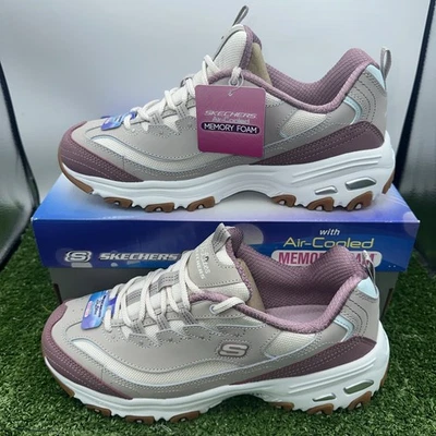 Zapatillas deportivas Skechers para mujer D'Lites Popular Vote talla 9,5 color topo/multi NUEVAS Foto 1 de 4