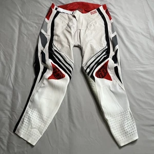Troy Lee Designs TLD SE Pro Pants Mens 32x28 Off White Red Off-Road Motocross B - Picture 1 of 17