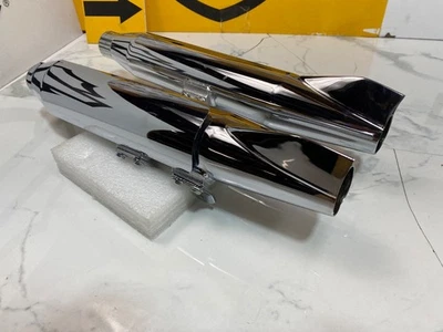 Оригинальные глушители для выхлопной системы 80-99 EVO Deluxe Fatboy, Softail Fishtail - Изображение 1 из 4