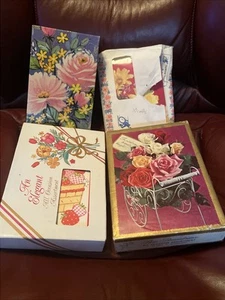 Vintage Lot 56 Grußkarten Blumen Rosen Garten alte hübsche Karten - Bild 1 von 19