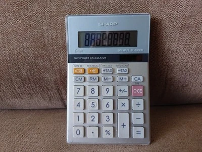 Sharp Elsimate EL-330ER 8 Digit Calculator Working - Image 1 of 4