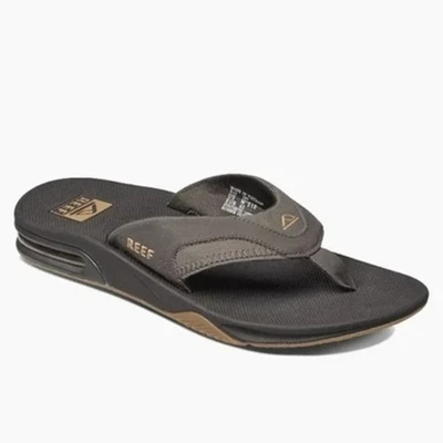 Sandálias tanga flip flop masculinas Reef abridor de garrafa tamanho 8 - Imagem 1 de 4