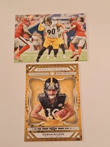 2024 Panini Photogenic T.J. Watt Pittsburgh Steelers Roman Wilson - Picture 1 of 3