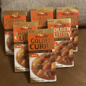 S&B Golden Curry - Mezcla de curry japonés - Suave - 3,2. Oz cada uno - Estuche de 6 - Imagen 1 de 3