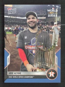 2022 Topps Now World Series Champions Astros Jose Altuve #WS-9 Blue /49 - Picture 1 of 2