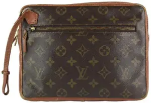 Louis Vuitton  Monogram Pochette Dragonne Wristlet Bag 22lvs1215 - Picture 1 of 12