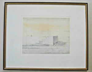 Klaus Heider o.T. Mischtechnik auf Papier signiert 1974 hinter Glas gerahmt - Bild 1 von 5