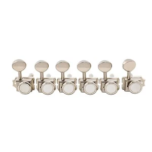 Musiclily Pro Nickel 6 Inline Vintage Locking Tuning Machine For Squier Guitar - Foto 1 di 6