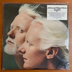 Johnny & Edgar Winter - Together - Vinyl LP Record 1976 PZ 34033 Blue Sky EX/NM - Picture 1 of 10