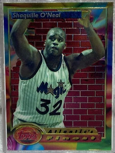 1993-94 Topps Finest, Shaquille O'Neal, #3 Magic Basketball HOF, dueño original - Imagen 1 de 11