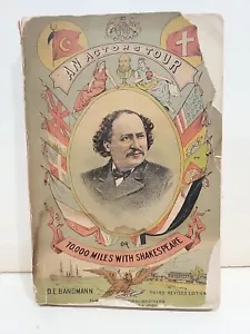 1885 D.E. Bandmann Eine Schauspielertour 10.000 Meilen mit Shakespeare Taschenbuch - Bild 1 von 11