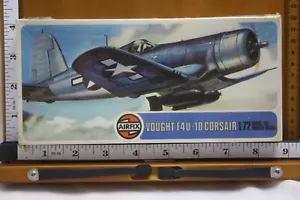 Vintage 1975 Airfix Models 1/72 Vought F4U-1D Corsair 02054-3, Series 2, Sealed - Picture 1 of 3