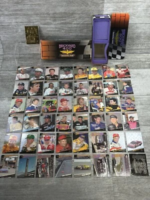 VTG Brickyard 400 1994 Inaugural Racing NASCAR Trading Cards Gold Hi Tech W/Tin  - Image 1 of 4
