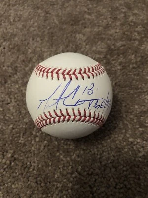 BÉISBOL AUTOGRAFIADO FIRMADO POR MATT CAIN Gigantes JUEGO PERFECTO 13/06/12 PSA/DNA Foto 1 de 4