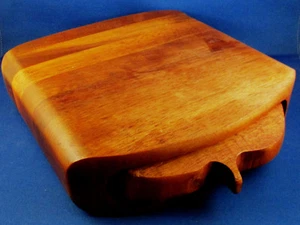Tabla de queso vintage danesa moderna borde curvo con bandeja deslizable - Imagen 1 de 10