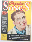 Popular Songs Magazine October 1934 Song Lyrics & Stories of Music Writers G11