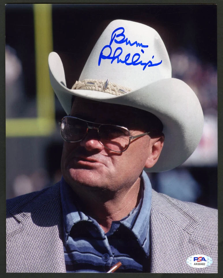 Bum Phillips SIGNED 8x10 Photo Coach Houston Oilers PSA/DNA AUTOGRAPHED Saints - Image 1 of 1