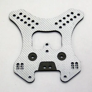 XTREME RACING TEAM ASSOCIATE RC8 V1.1 ARGENTO FIBRA DI CARBONIO TORRE AMMORTIZZATORE POSTERIORE 21 - Foto 1 di 1