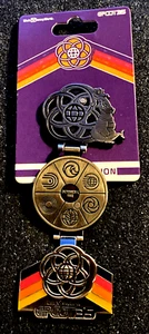 DISNEY 2017 EPCOT ICONS ORIGINAL ATTRAKTIONEN 35TH ANN. TRI-HINGED FIGMENT LE PIN - Bild 1 von 3