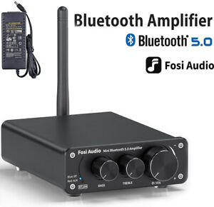 Fosi Audio BT10A Bluetooth 5.0 Stereo Mini Hi-Fi Integrated Amp Receiver 2CH 50W